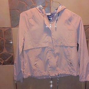 Women's Light Pink Hooded Utility Jacket